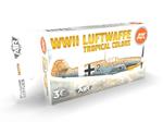 AK Acrylics 3Gen AIRCRAFT SET AK11719 WWII Luftwaffe Tropical Colors SET 3G (6x17ml) w sklepie internetowym Aerograf-Fengda