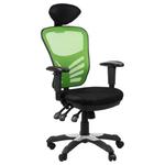 Fotel biurowy gabinetowy HG-0001H/ZIELONY krzesło biurowe obrotowe w sklepie internetowym Stema