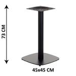Podstawa stolika SH-3050-2/B, 45x45 cm, (stelaż stolika), kolor czarny w sklepie internetowym Stema
