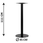 Podstawa stolika SH-5001-5/H/B, fi 45 cm, wysokość 111 cm (stelaż stolika), kolor czarny w sklepie internetowym Stema