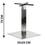 Podstawa stolika SH-3002-7/S, 55x55 cm, stal nierdzewna szczotkowana (stelaż stolika) w sklepie internetowym Stema