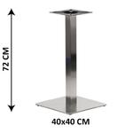 Podstawa stolika SH-3002-1/60/S , 40x40 cm, stal nierdzewna szczotkowana (stelaż stolika) w sklepie internetowym Stema