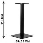 Podstawa stolika SH-5002-7/H/B, 55x55 cm, wysokość 110 cm (stelaż stolika), kolor czarny w sklepie internetowym Stema