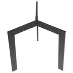 Stelaż stołu, stolika NY-HF04B - do domu, średnica 80 cm, czarny, wysokość 72,5 cm w sklepie internetowym Stema