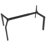 Stelaż ramowy ławy/stolika kawowego NY-L01 - długość regulowna 79,5-109,5 cm, czarny, wysokość 42 cm w sklepie internetowym Stema