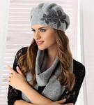 Beret + szalik Komplet Raquel rozm. 55-56 cm w sklepie internetowym Kocham Czapki