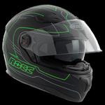 Kask motocyklowy ROCC 491 czarno-zielony mat XS w sklepie internetowym Buse.com.pl