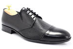 MAN FASHION 2846 CZARNY- Eleganckie, skórzane buty męskie w sklepie internetowym Tymoteo.pl