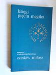 MIŁOSZ KSIĘGI PIĘCIU MEGILOT PARIS 1982 UNIKAT w sklepie internetowym otoksiazka24.pl