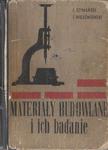 SZYMAŃSKI MATERIAŁY BUDOWLANE I ICH BADANIE OPIS w sklepie internetowym otoksiazka24.pl