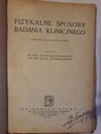 Fizykalne sposoby badania klinicznego Czarnota Boj w sklepie internetowym otoksiazka24.pl