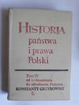 Historia państwa i prawa Polski tom 4 w sklepie internetowym otoksiazka24.pl