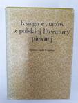 Księga cytatów z polskiej literatury pięknej w sklepie internetowym otoksiazka24.pl