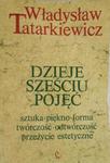 Dzieje sześciu pojęć Władysław Tatarkiewicz wyd 1 w sklepie internetowym otoksiazka24.pl