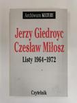 Listy 1964 1972 Czesław Miłosz Jerzy Giedroyc w sklepie internetowym otoksiazka24.pl