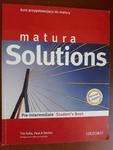 MATURA SOLUTIONS PRE-INTERMEDIATE STUDENT'S BOOK w sklepie internetowym otoksiazka24.pl