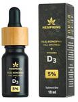 Olej Konopny CBD 5% + Witamina D3, Hempking, 10ml w sklepie internetowym  BIOKORD 