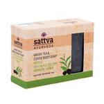 Zielona Herbata i Kawa Naturalne Mydło Glicerynowe Sattva, 125g w sklepie internetowym  BIOKORD 