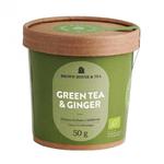 Green tea & Ginger, zielona herbata z imbirem i trawą cytrynową, Brown House & Tea w sklepie internetowym  BIOKORD 