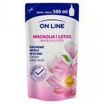 On Line Mydło kremowe w płynie Magnolia i Lotos - uzupełnienie 500ml w sklepie internetowym  BIOKORD 