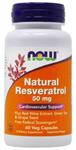 Natural Resveratrol 50 mg - Ekstrakt z Rdestowca Japońskiego, Now Foods w sklepie internetowym  BIOKORD 