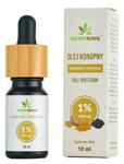 Olej konopny CBD 1% z Pieprzem Czarnym i Kurkumą, Hempking, 10ml w sklepie internetowym  BIOKORD 