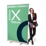 Rollup dwustronny Dragonfly 100 x 200 cm stojak reklamowy rozwijany z opcją wydruku w sklepie internetowym Retio.pl