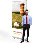 Rollup dwustronny Dragonfly 120 x 200 cm stojak reklamowy rozwijany z opcją wydruku w sklepie internetowym Retio.pl