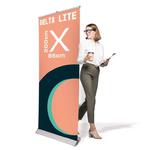 Rollup Delta Lite Classic 85 x 200 cm stojak reklamowy rozwijany z wydrukiem w sklepie internetowym Retio.pl