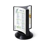 Stojak trójstronny informacyjny na menu SCRITTO® A4 przeglądarka ekspozytor trójstronny do postawienia na stół stojak na menu na informację na ulotkę na plakat w sklepie internetowym Retio.pl