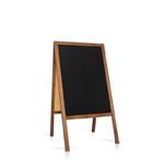 Dwustronny drewniany potykacz informacyjny kredowy (61 x 118 cm) do pisania stojąca tablica w sklepie internetowym Retio.pl