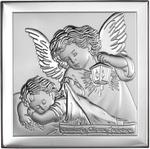 Obrazek srebrny - Anioł Stróż z latarenką ( Pamiątka Chrztu Świętego) [różne rozmiary] w sklepie internetowym e-Dewocjonalia.eu