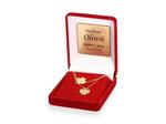 Komplet biżuterii HAPPINESS czterolistna koniczyna - prezent grawer w sklepie internetowym e-Dewocjonalia.eu
