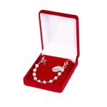 Bransoletka srebrna, pr.925 z naturalnymi perłami w eleganckim pudełeczku w sklepie internetowym e-Dewocjonalia.eu