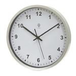 Zegar sterowany radiowo, NEPTUNE, srebrny/biały w sklepie internetowym PlanetShop.pl