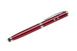Długopis touch QUATRO z latarką i wskaźnikiem laserowym czerwony w sklepie internetowym PlanetShop.pl