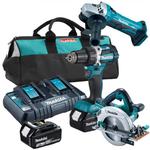 MAKITA DDF484Z + DGA452Z + DHS710Z aku. wiertarko-wkrętarka 54Nm + szlifierka katowa 115m, pilarka tarczowa 190mm 18V z 2 aku.3.0Ah w sklepie internetowym Makita Sklep 