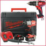 MILWAUKEE M18FPD2-502X + M18BDD-0 akumulatorowa wiertarko-wkrętarka udarowa 135Nm + wiertarko-wkrętarka 60Nm 18V 5,0Ah Li-Ion w sklepie internetowym Makita Sklep 