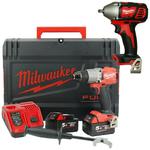 MILWAUKEE M18FPD2-502X + M18BIW38-0 akumulatorowa wiertarko-wkrętarka udarowa 135Nm + klucz udarowy 210Nm 3/8" 18V 5,0Ah Li-Ion w sklepie internetowym Makita Sklep 