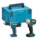 MAKITA DDF453Z + DTW190Z zestaw narzędzi akumulatorowych wiertarko-wkrętarka 42Nm + klucz udarowy 190Nm 1/2" 18V Li-Ion 18V MAKPAC w sklepie internetowym Makita Sklep 