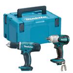 MAKITA DDF453Z + DTW251Z zestaw narzędzi akumulatorowych wiertarko-wkrętarka 42Nm + klucz udarowy 230Nm 1/2" 18V Li-Ion 18V MAKPAC w sklepie internetowym Makita Sklep 