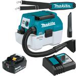 MAKITA DVC750LRG1X1 akumulatorowy odkurzacz 50W LXT 18V 6,0Ah BLDC XPT filtr HEPA na sucho i na mokro w sklepie internetowym Makita Sklep 