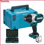 MAKITA DTW1002ZJ akumulatorowy klucz udarowy 1000Nm /1600Nm 1/2" 18V + MAKPAC + B-66232 nasadki udarowe 1/2" zestaw 9szt. w sklepie internetowym Makita Sklep 