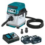 MAKITA DVC154LZX akumulatorowy odkurzacz przemysłowy 2x18V LXT BLDC XPT AWS HEPA na sucho 98 mbar 90W + 2aku. 5.0Ah w sklepie internetowym Makita Sklep 