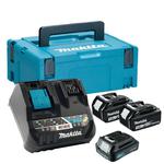 MAKITA DC18RE dwuportowa szybka ładowarka + 2x 3.0Ah BL1830B + 2.0Ah BL1021B CXT 10.8V - 12V Max / LXT 14.4V / LXT 18V w sklepie internetowym Makita Sklep 