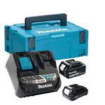 MAKITA DC18RE dwuportowa szybka ładowarka + 3.0Ah BL1830B + 2.0Ah BL1021B CXT 10.8V - 12V Max / LXT 14.4V / LXT 18V MAKPAC TYP 3 w sklepie internetowym Makita Sklep 