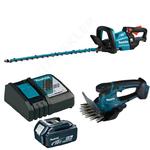 MAKITA DUH602Z + DUM604Z akumulatorowe nożyce do żywopłotu 60cm BLDC XPT + nożyce do trawy LXT 18V Li-Ion + aku. 5,0Ah w sklepie internetowym Makita Sklep 