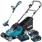 MAKITA DLM382RT2 + DUR181Z akumulatorowa kosiarka 38cm 40L 2x18V + podkaszarka LXT 18V 2x 5,0Ah XPT Li-Ion w sklepie internetowym Makita Sklep 