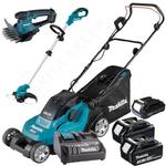 MAKITA DLM382SF2 + UR100DZ + UM600DZ kosiarka 38cm 40L 2x18V + podkaszarka 26cm + nozyce do trawy CXT + aku. 1x 2,0 CXT 2x 3,0Ah18V LXT w sklepie internetowym Makita Sklep 