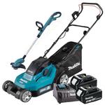 MAKITA DLM382SF2 + DUR181Z akumulatorowa kosiarka 38cm 40L 2x18V + podkaszarka LXT 2x 3,0Ah XPT Li-Ion w sklepie internetowym Makita Sklep 